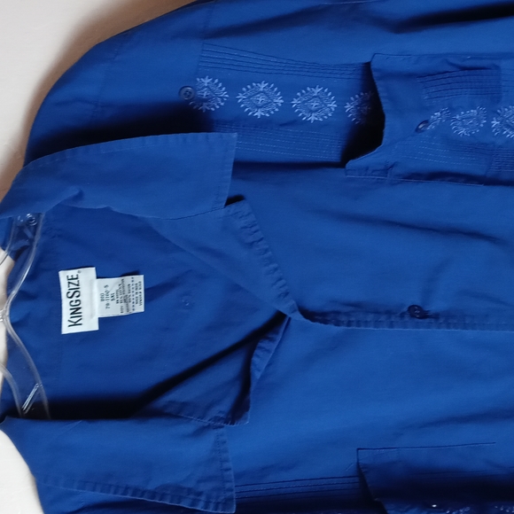 King Size Shirts King Size Big And Tall Mens Guayabera Shirt Poshmark
